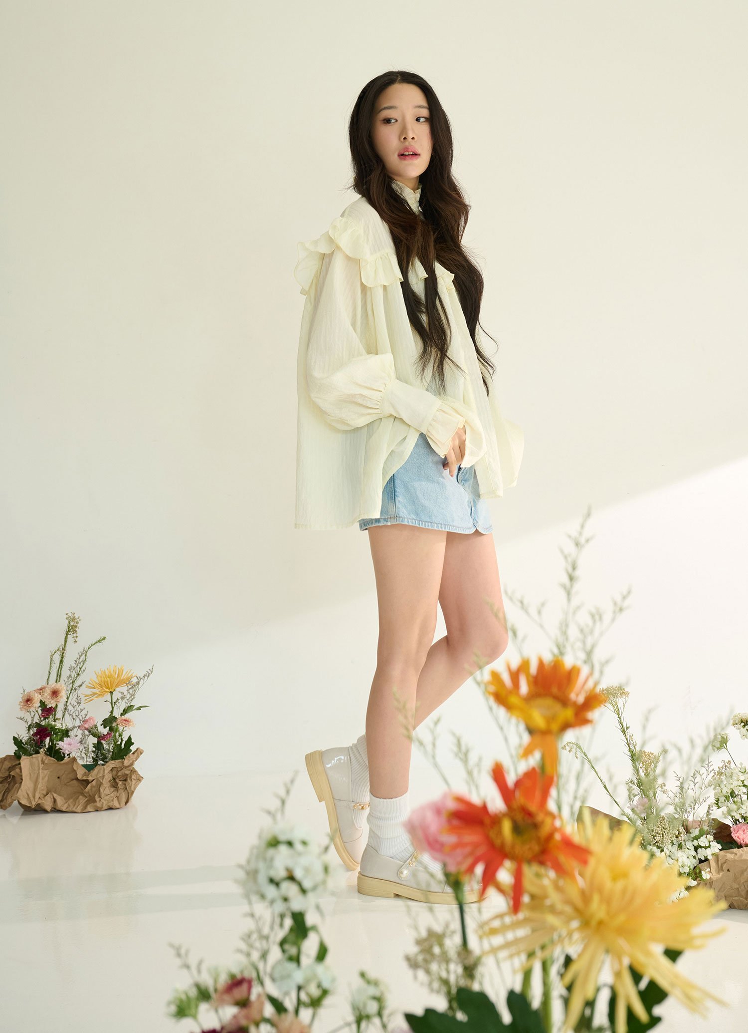 เสื้อเชิ้ตลายทางสีมะนาว - Image 7