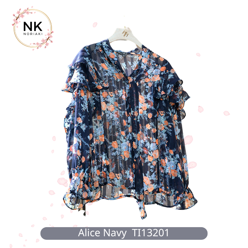 Mia Lemon Stripes Shirt TI14601 (1)