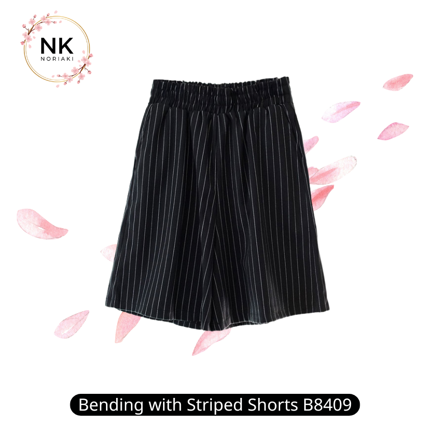 กางเกงขาสั้นลายทางแบบ Bending