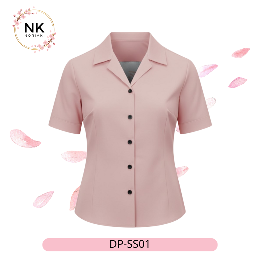 เสื้อเชิ้ตสตรี คอฮาวายแขนสั้น ทรง Slim Fit - Image 4