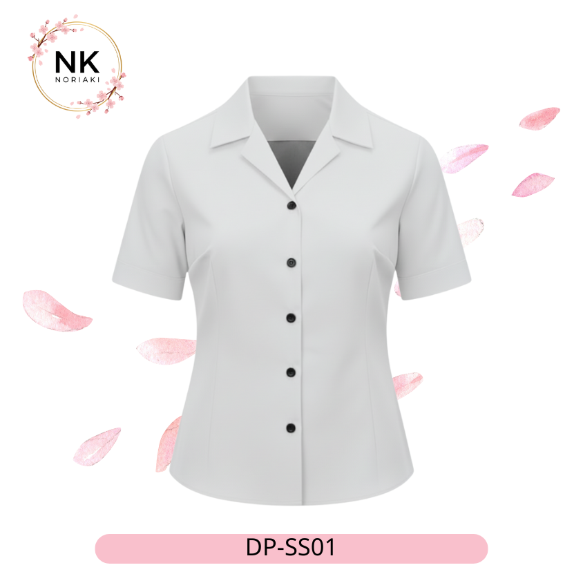 เสื้อเชิ้ตสตรี คอฮาวายแขนสั้น ทรง Slim Fit - Image 3